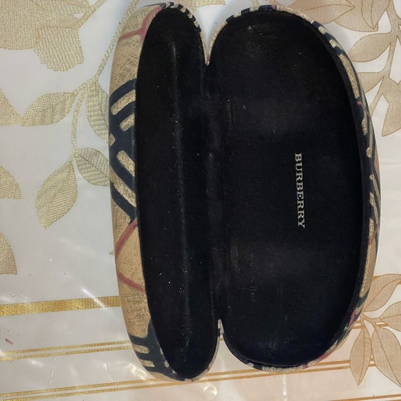 Burberry Multicolor Gingham Eyeglasses Hard Case To Fit Reading Glass Sunglass - Picture 3 of 6